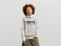 Mads Nørgaard light grey melange sweat vest Soler